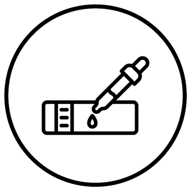 Vetor slide de microscópio ilustração de design de ícone vetorial