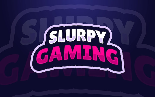 Slurpy gaming esports logotipo da marca para jogos