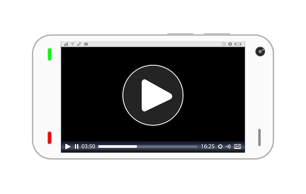 smartphone jogando um vídeo streaming