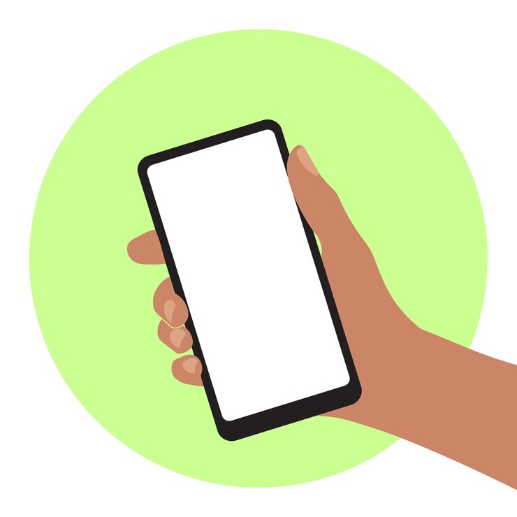Vetor smartphone na mão