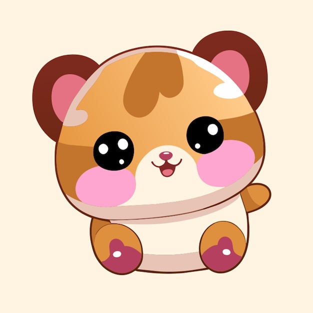 Vetor smol tater tot ilustração vetorial kawaii