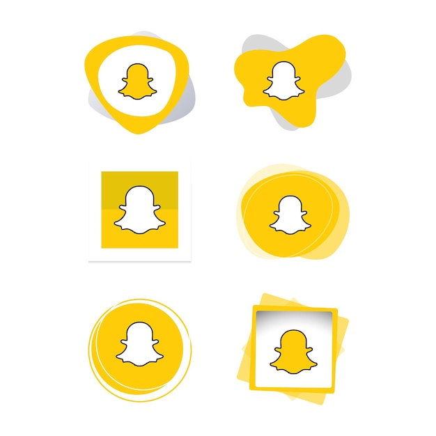 Snap, snapchat insta tecnologia de ícone de logotipo de mídia social, rede. plano de fundo, ilustração vetorial, li