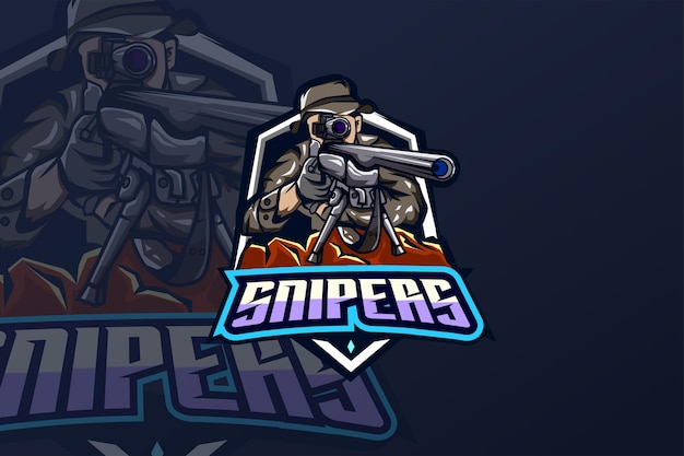 Snipers - modelo de logotipo esport