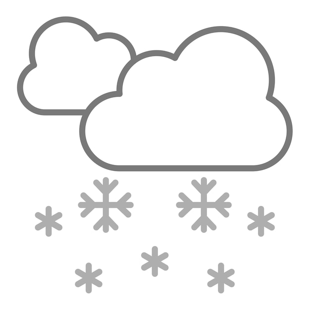 Vetor snowfall icon