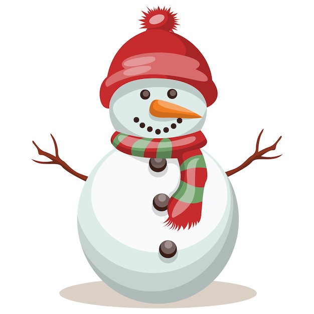 Snowman Character Collection Snowman set isolado Ilustração vetorial para design de Natal