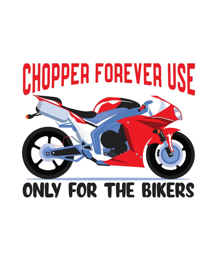 Vetor só para o desenho da camiseta dos motociclistas.
