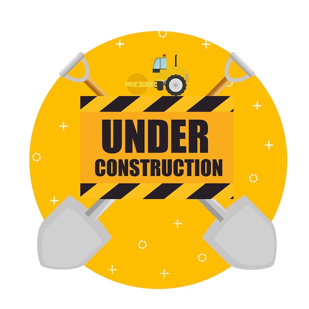 Sob o projeto de construção