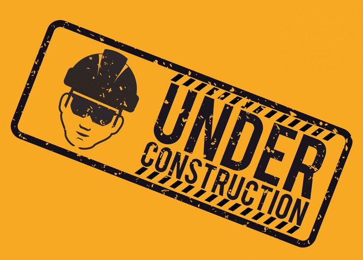 Vetor sob o projeto de construção