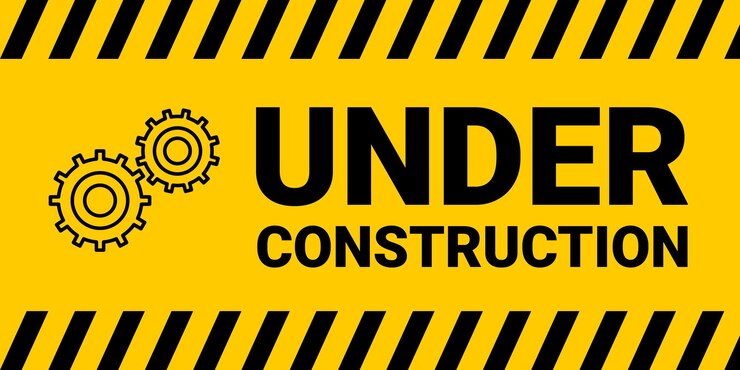 Vetor sob o sinal da construção