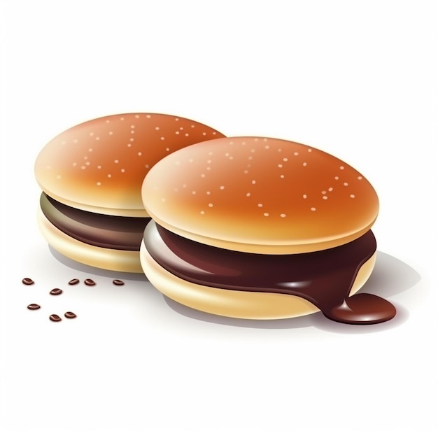 Vetor sobremesa comida doce ilustração japão japonês vetor isolado padaria lanche dorayaki panc