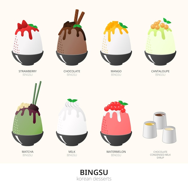 sobremesas coreanas bingsu