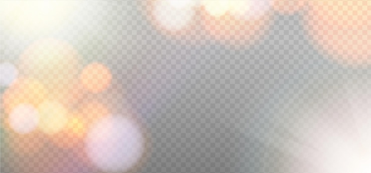 Vetor sobreposição horizontal em bokeh pastel, luzes em círculo borrado dourado, bandeira vazia abstrata, estilo realista
