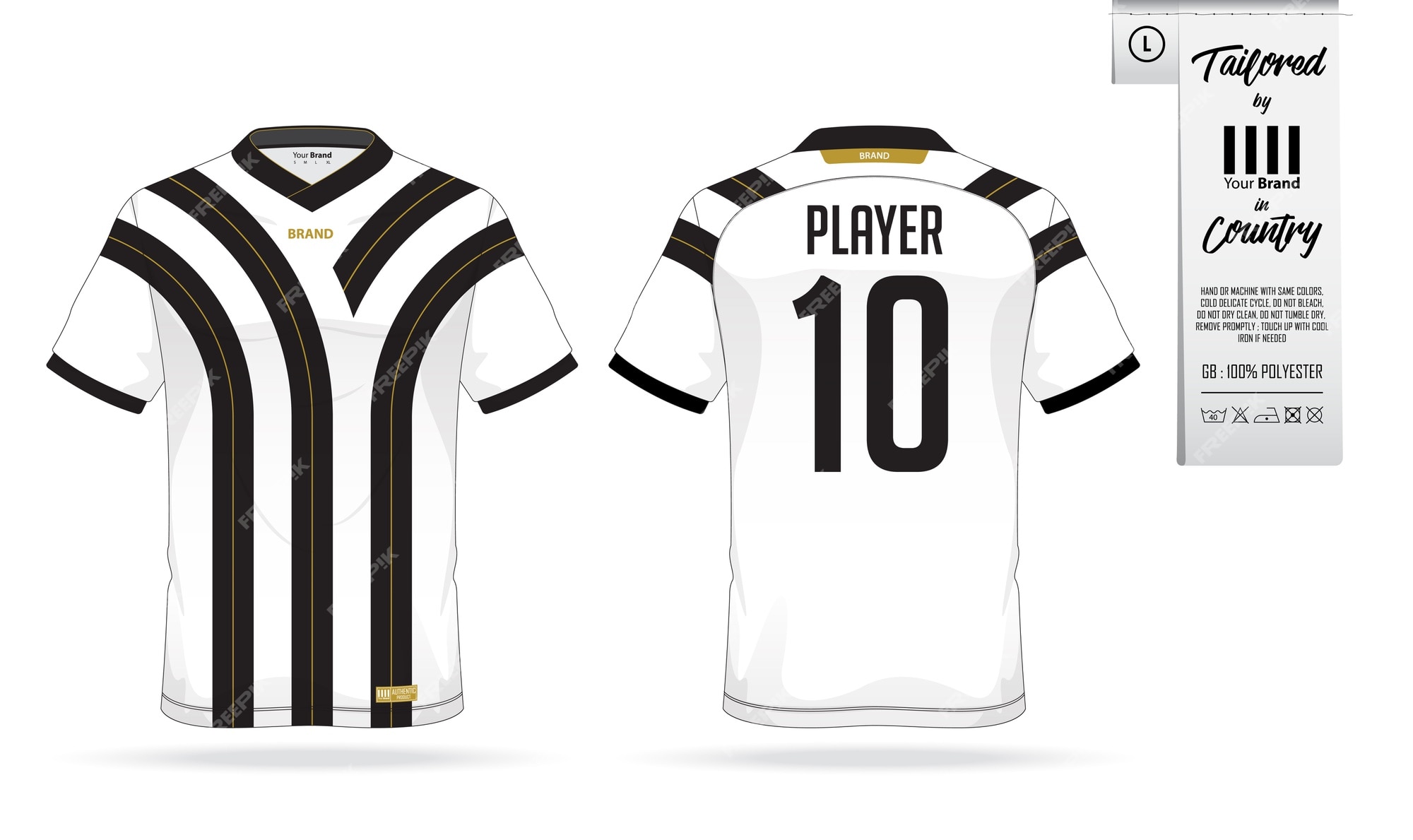 Soccer jersey ou modelo de kit de futebol para o clube de futebol