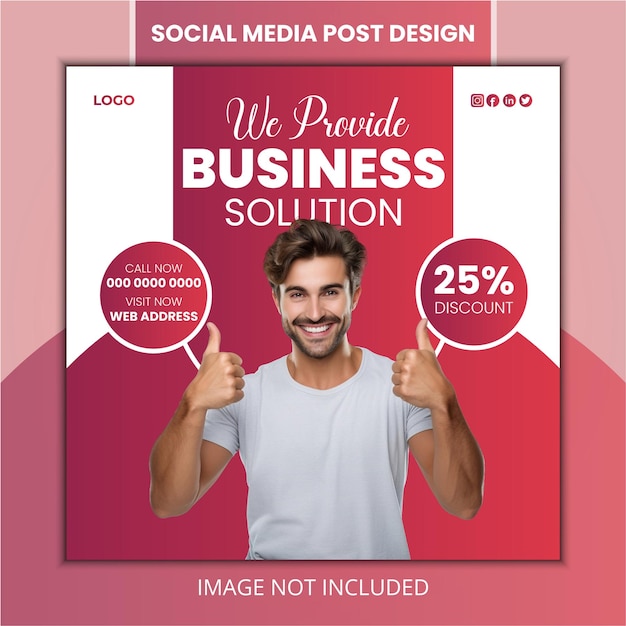 Social Media Post Design Vector Post