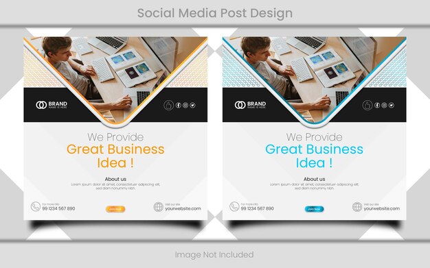 Vetor social media post design