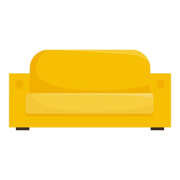 Sofa amarela que oferece assentos confortáveis na sala de estar