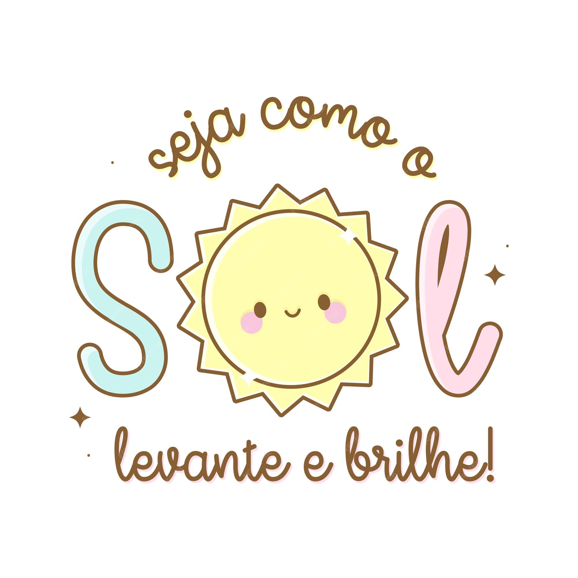 Sol kawaii colorido, nuvem, desenho animado arco-íris, chá de bebê