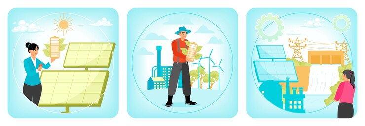 Vetor solar energy renewable energy alternative energy