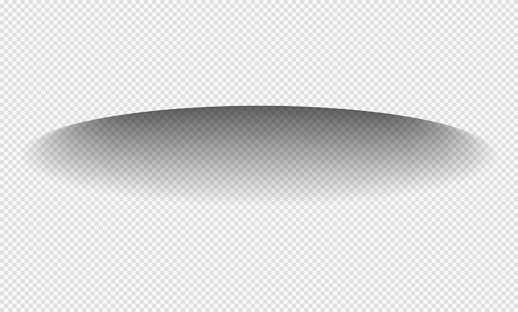 Vetor sombra realista com bordas macias efeito de sombra vetorial sombra oval transparente