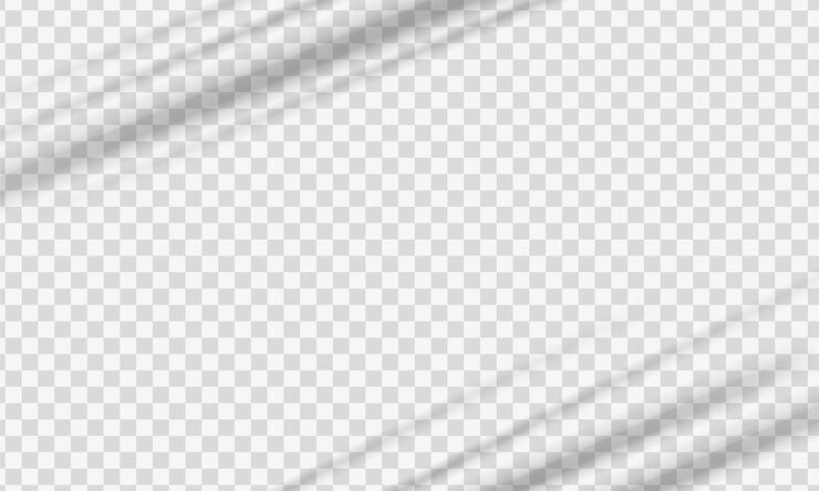 Vetor sombra realista isolada em fundo transparente sombras de reflexão suave mockup de sombreamento vetorial