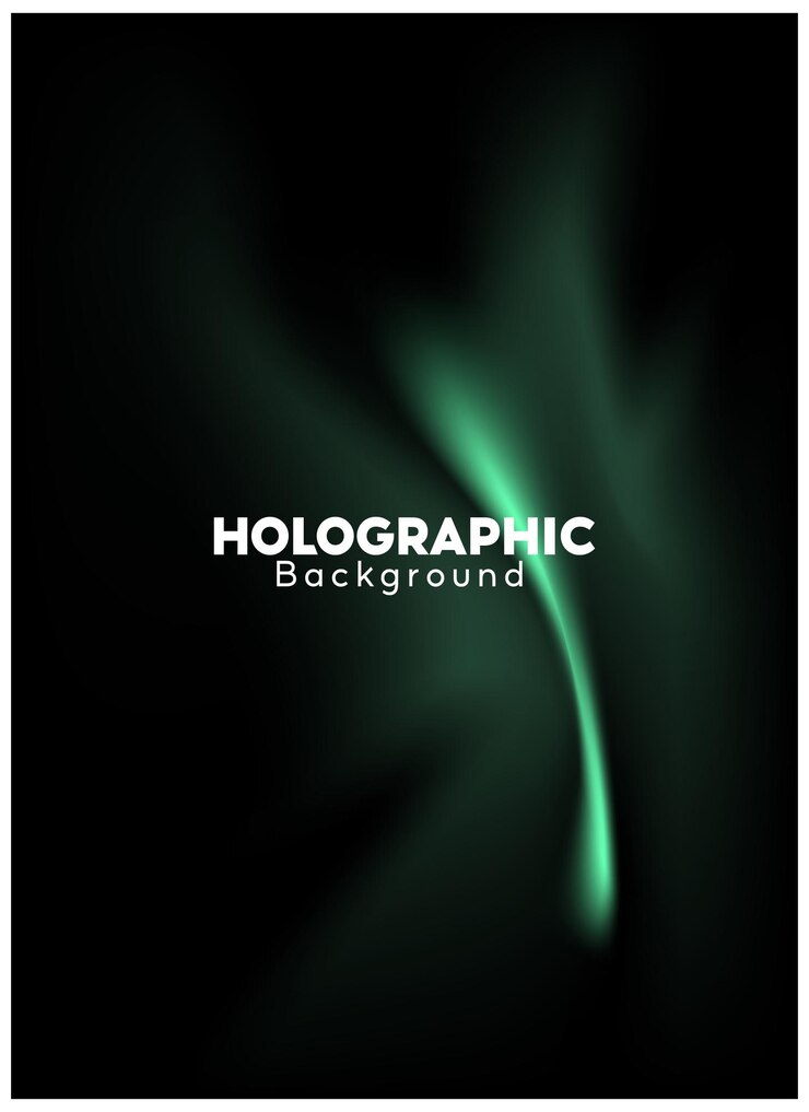 Vetor sombras de holográfico poster holográficos futuristas com malha de gradiente