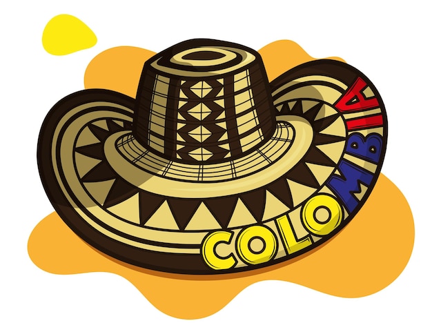 Vetor sombrero vueltiao colômbia