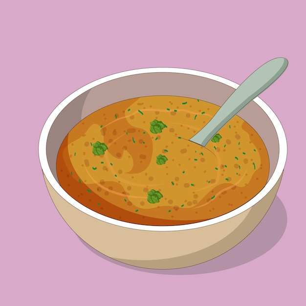 Vetor sopa de legumes