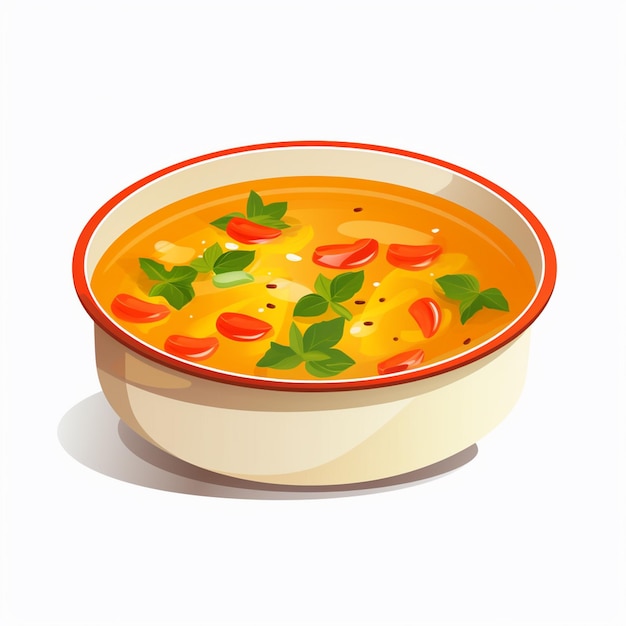 Vetor sopa refeição alimento vetor jantar vegetal almoço ilustração quente prato de cozinha prato r