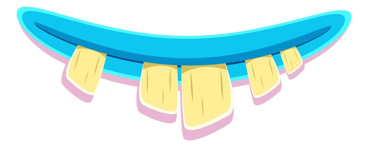 Vetor sorriso assustador com dentes de monstro ícone de lábios de desenho animado isolado em fundo branco