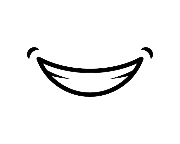 Sorriso ícone simples Vector Design de modelo Ícone de sorriso isolado no fundo branco Rosto feliz