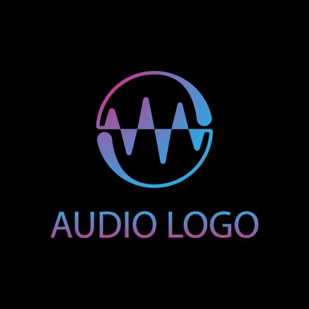 Vetor sound wave visualizer liquid spectrum audio adequado para logo ou tshirt graphic multicolor gradient