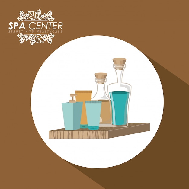 Spa design, ilustração vetorial.