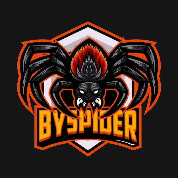 Spider tarantula angry mascot logo