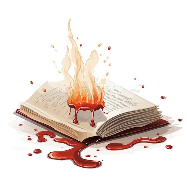Spilled_spell_book_vector_illustrated