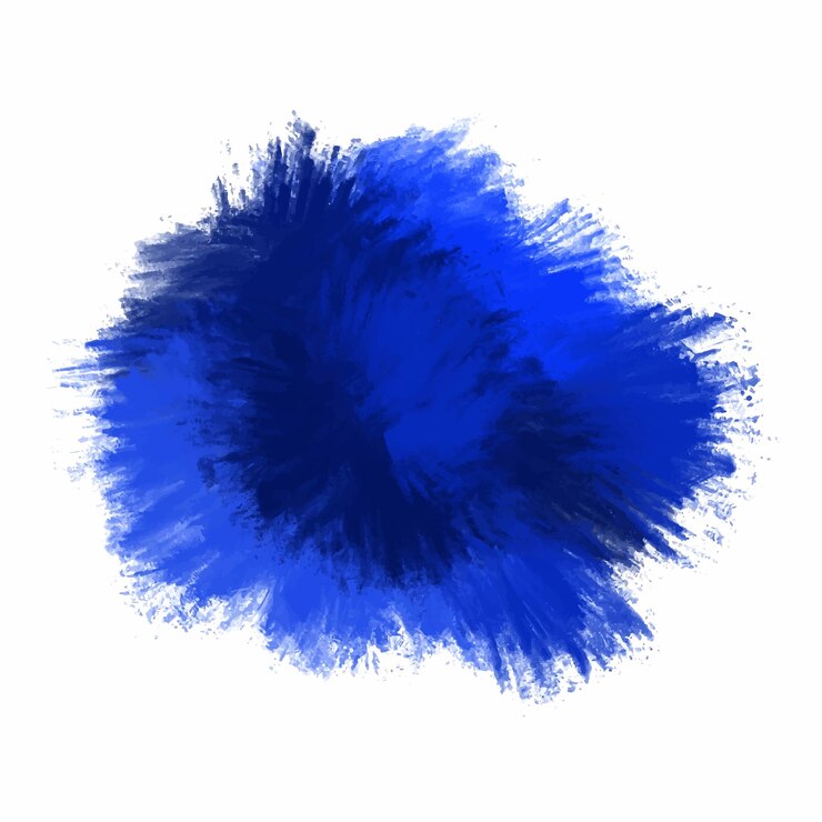 Vetor splash azul moderno em fundo branco