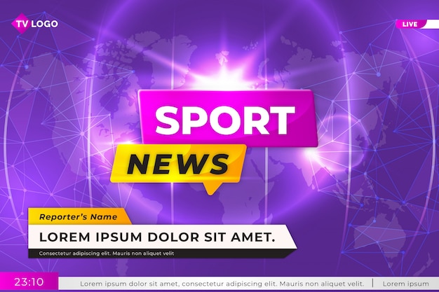 Sport live news tv fundo