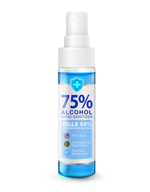Spray desinfetante de mãos portátil Para pulverizar para matar germes, vírus, bactérias