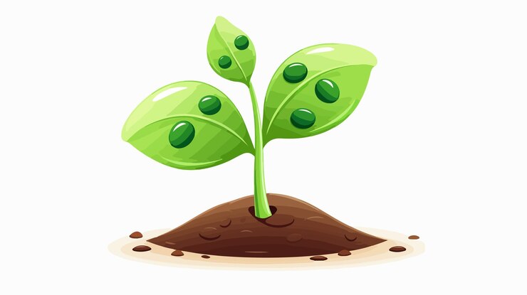 Vetor sprout engraçado e bonito pronto para crescer ilustração vetorial