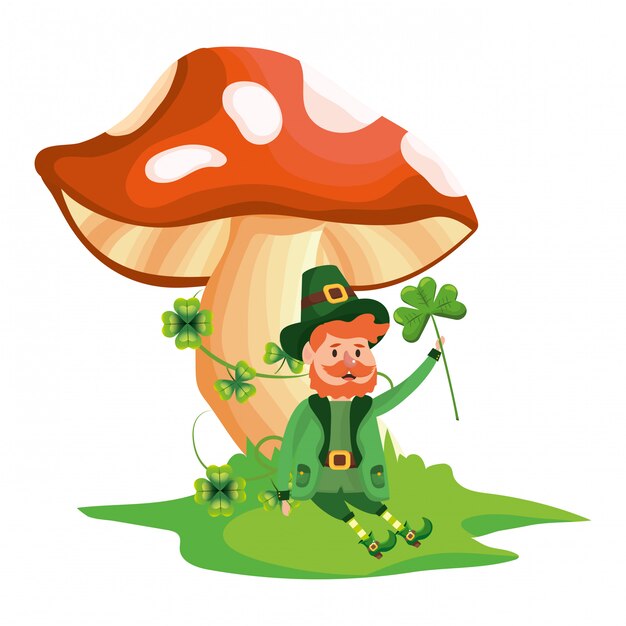 St patricks dia leprechaun