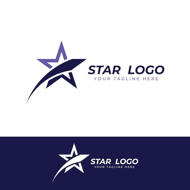 Star logoStar logo para negócios e empresaCom conceito moderno de ilustração vetorial