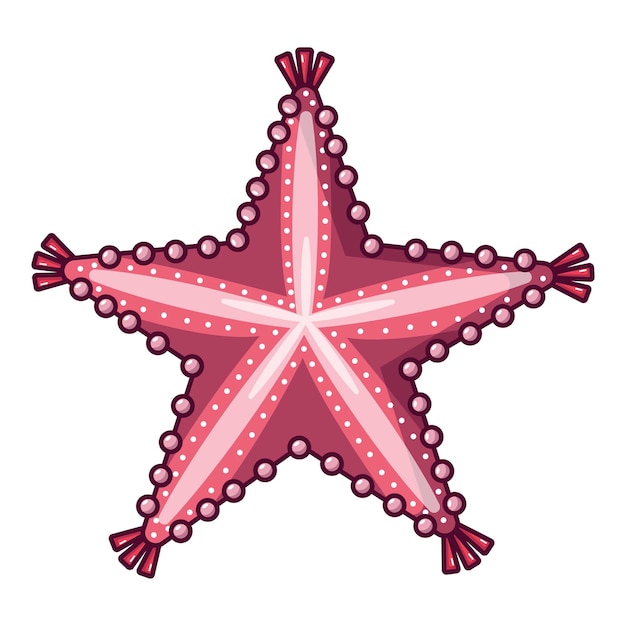 Starfish, ícone, caricatura, ilustração, de, starfish, vetorial, ícone, para, web