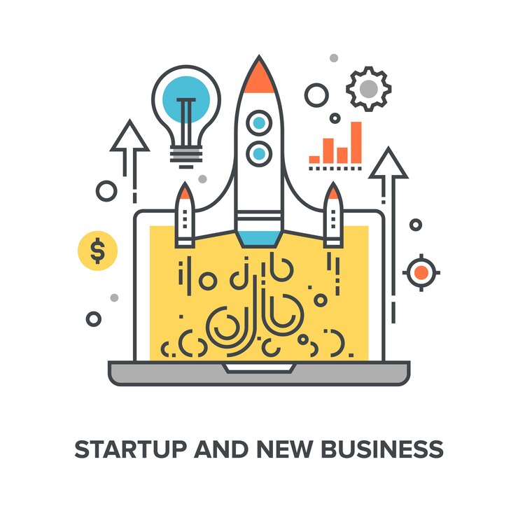 Vetor startup e novos negócios