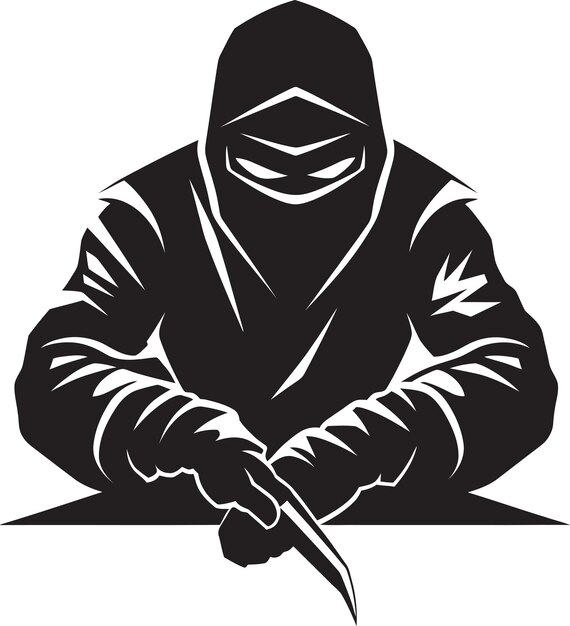 Vetor stealthycraft matrix vision vector ninja arts ninjafusion emblema criativo ninja