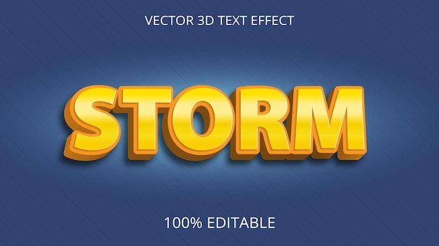 Storm 3d text effect totalmente editável