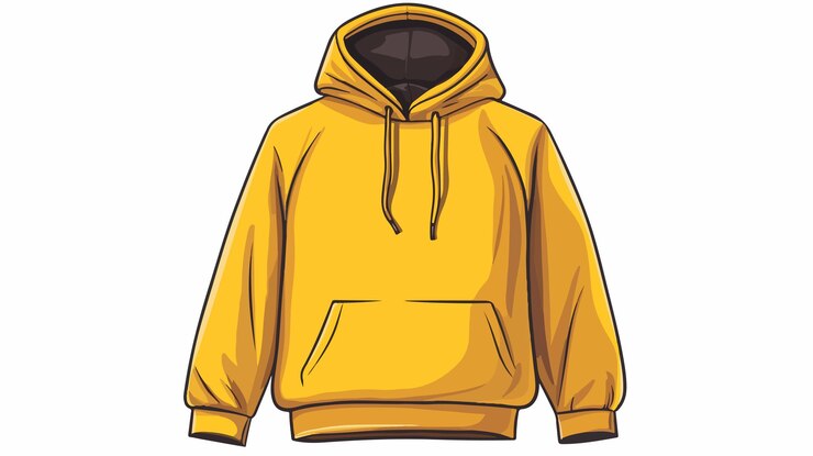 Vetor stylish hoodie ilustração vetorial de desenhos animados para projetos