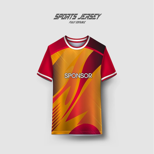 Sublimação Desenho de camisola esportiva abstrata