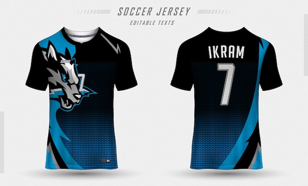 Vetor sublimação jersey preto por ikram raza