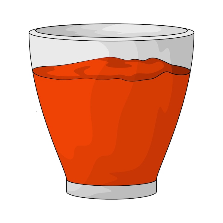 Vetor suco de cenoura