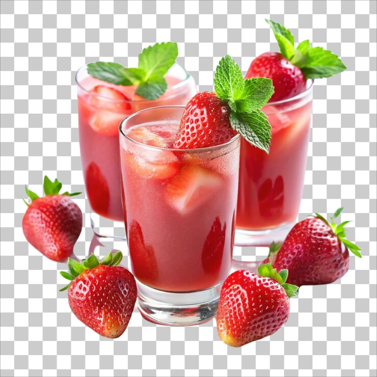 Vetor suco de morango stock de bagas vermelhas e leite comida ou bebida isolada de frutas fundo de imagem png