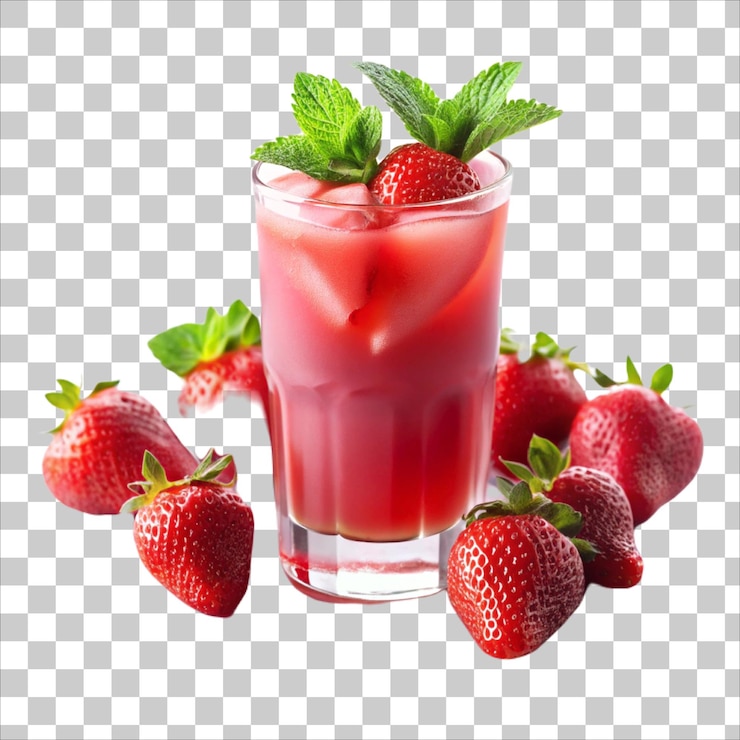 Vetor suco de morango stock de bagas vermelhas e leite comida ou bebida isolada de frutas fundo de imagem png